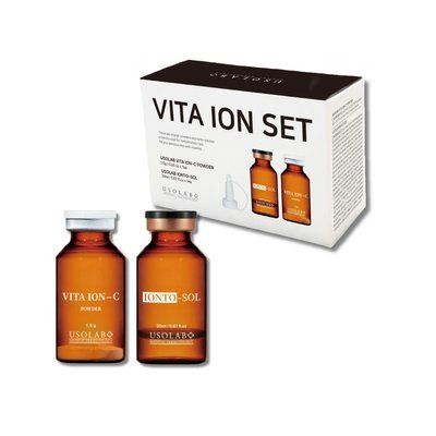 Освітлююча антиоксидантна ампула з вітаміном С Usolab Vita Ion-C Set 20 мл + 1,5 г (порошок+активатор) US29 фото