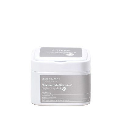 Освітлюючі маски з ніацинамідом та вітаміном C Mary&May Niacinamide Vitamin C Brightening Mask 30 шт. 001244 фото