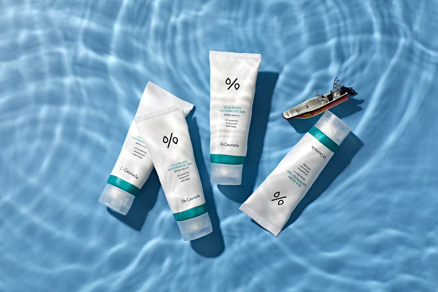 Водостійкий сонцезахисний крем з центелою азіатською Dr.Ceuracle Cica Regen Waterproof Sun SPF50+ PA++++ 100 мл  CRL17 фото