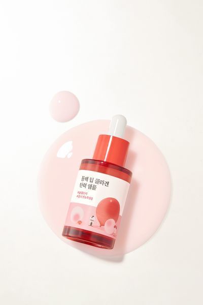 Концентрована сироватка з колагеном ROUND LAB Camellia Deep Collagen Firming Ampoule, 30 ml RL29 фото