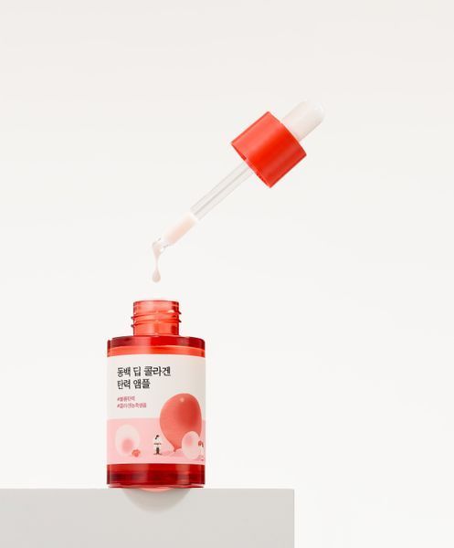 Концентрована сироватка з колагеном ROUND LAB Camellia Deep Collagen Firming Ampoule, 30 ml RL29 фото