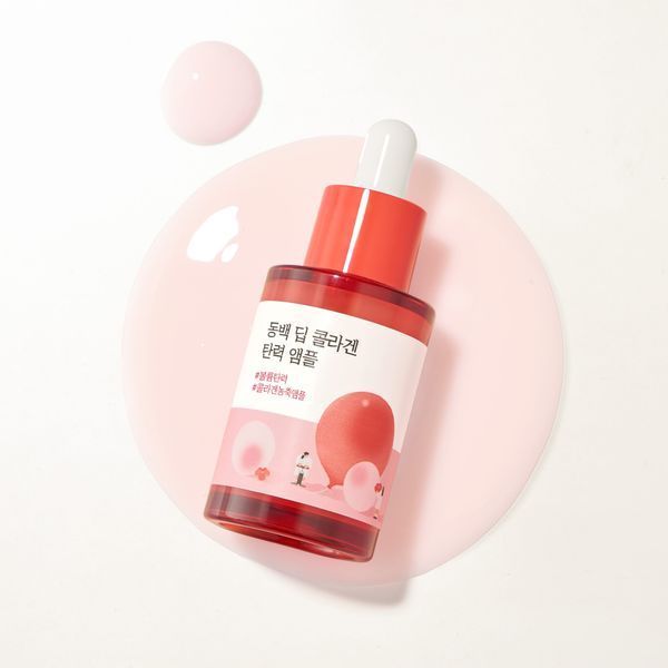 Концентрована сироватка з колагеном ROUND LAB Camellia Deep Collagen Firming Ampoule, 30 ml RL29 фото