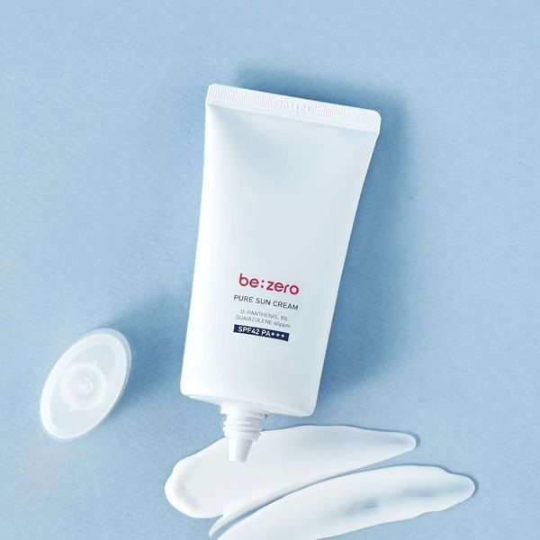 Сонцезахисний крем для чутливої шкіри Derma Factory be:zero Pure Sun Cream 80 г DF17 фото