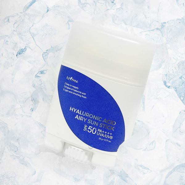 Cонцезахисний стік з гіалуроновою кислотою Isntree Hyaluronic Acid Airy Sun Stick SPF50+ PA++++ 22 g ISN04 фото