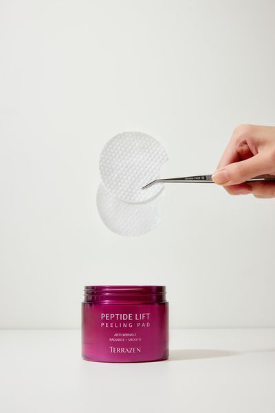Пілінг-диски з комплексом кислот та пептидів TERRAZEN PEPTIDE LIFT PEELING PAD 60шт 175мл TER15 фото