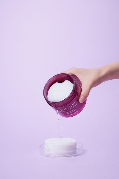 Пілінг-диски з комплексом кислот та пептидів TERRAZEN PEPTIDE LIFT PEELING PAD 60шт 175мл TER15 фото