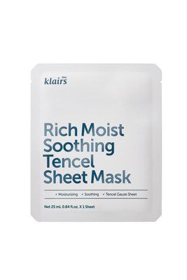 Зволожувальна тканинна маска з керамідами Dear, Klairs Rich Moist Soothing Tencel Sheet Mask KL08 фото
