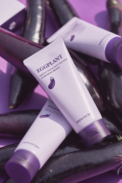 Глиняна маска з екстрактом баклажана Papa Recipe Eggplant Clearing Mud Cream Mask 100 мл RCP07 фото
