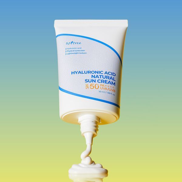 Мінеральний сонцезахисний крем для обличчя Isntree Hyaluronic Acid Natural Sun Cream SPF50+/PA++++ 50 мл ISN05 фото