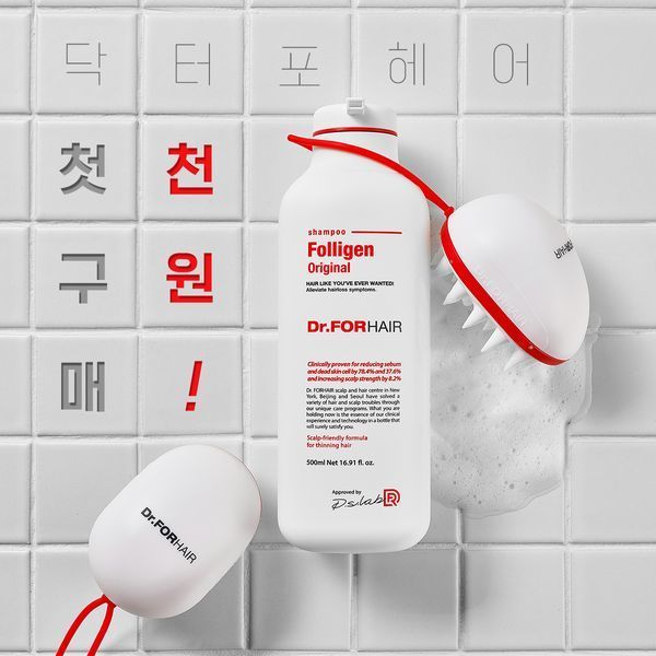 Зміцнюючий шампунь проти випадіння волосся Dr.FORHAIR Folligen Shampoo 300 мл DHR002 фото