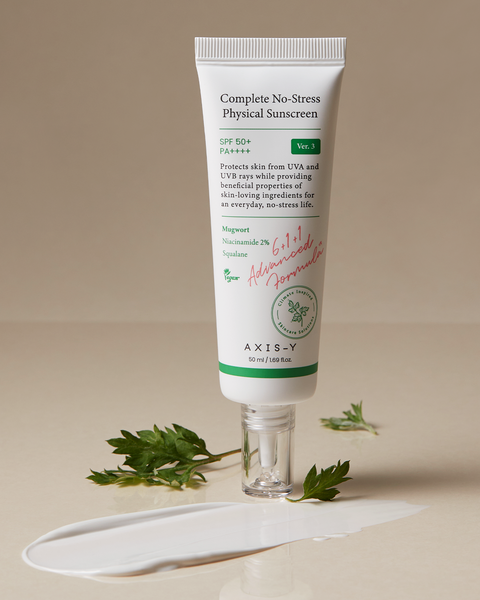 Мінеральний сонцезахисний крем AXIS-Y Complete No-Stress Physical Sunscreen SPF50+ PA++++ 50ml AX05 фото