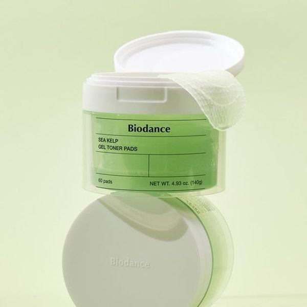 Заспокійливі зволожуючі тонер-пади з морськими екстрактами Biodance Sea Kelp Gel Toner Pads 60 шт BD09 фото